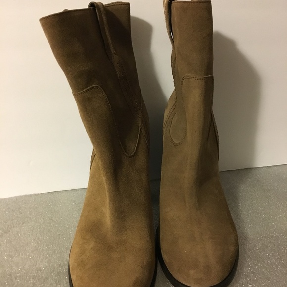 [Kate Spade] Baise Brown Suede Ankle Boots Sz 10.5M - Picture 2 of 7